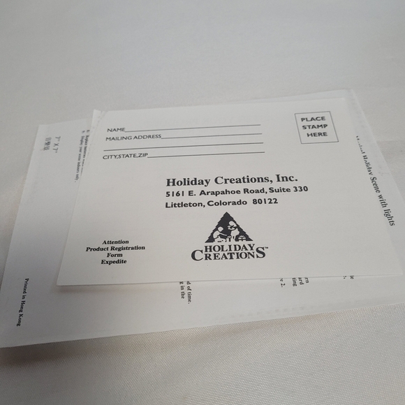 VTG 1993 Holiday Creations Xmas Lighted Musical Santa Rocking Horse Secene - Picture 8 of 16